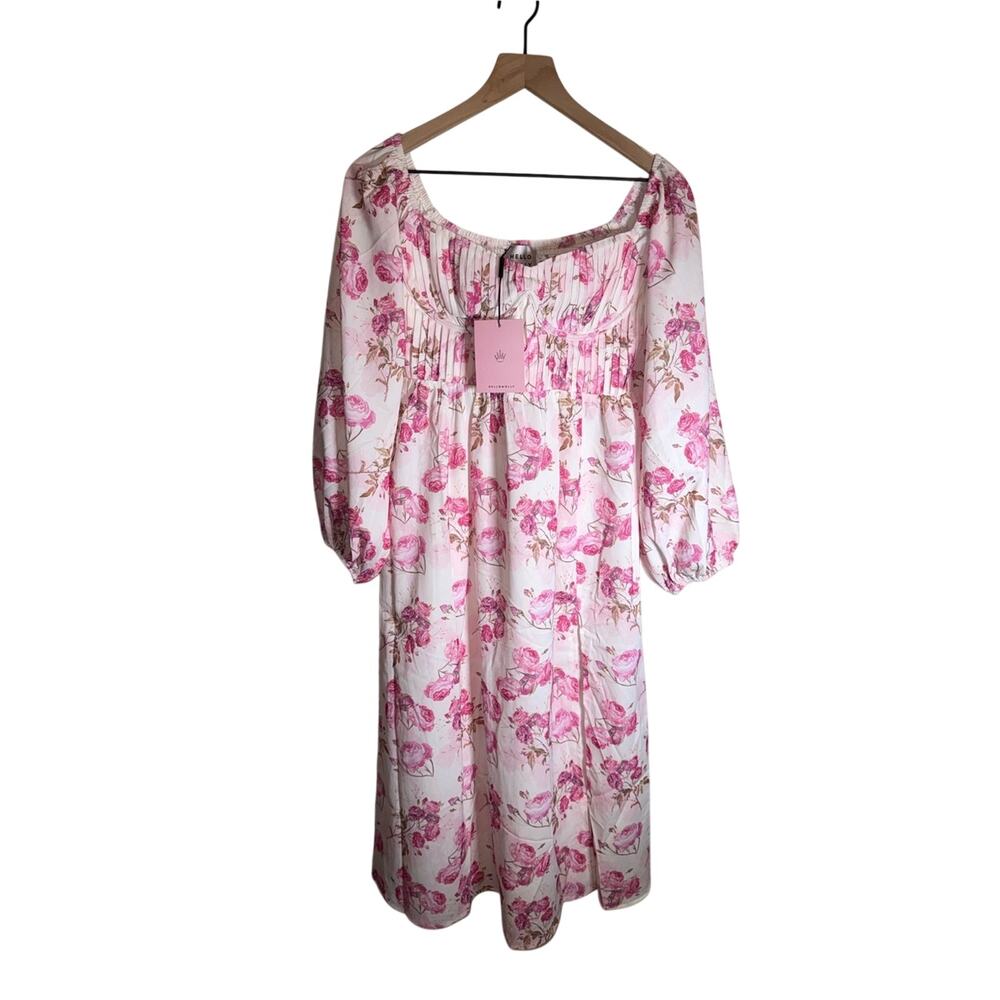 NWT HELLO MOLLY boned corset romantic floral milk maid wedding guest dress XL